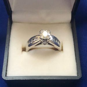 18 KT gold diamond ring.
